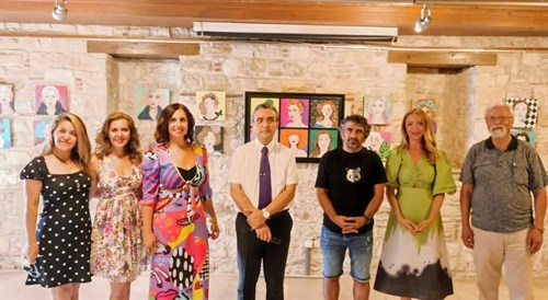 Öğretmen Seçil BAŞPINAR, Pınar ŞAHİN KALAYCI ve Ceyda KALYONCU' nun hazırlamış olduğu "Doksan Yedi" Resim Sergisi açılışı gerçekleştirildi
