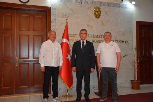 Çorum Osmancık Belediye Başkanı Ahmet Gelgör ve Dodurga Belediye Başkanı Mustafa Aydın Kaymakamımızı Ziyaret Etti